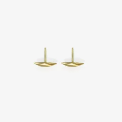 18k tiny slug studs