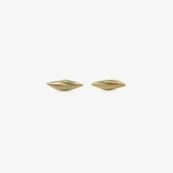 18k tiny slug studs