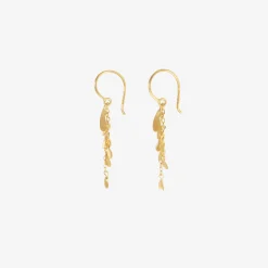 18k tiny wings earrings