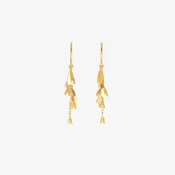 18k tiny wings earrings