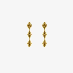 22k trio nona earrings