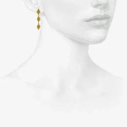 22k trio nona earrings