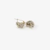 18k white gold & keshi pearl basket earrings