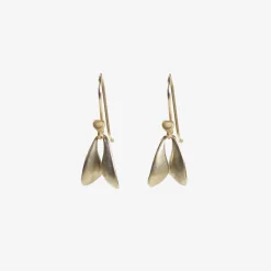 18k white gold fly wings