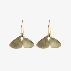 18k white gold moth wings