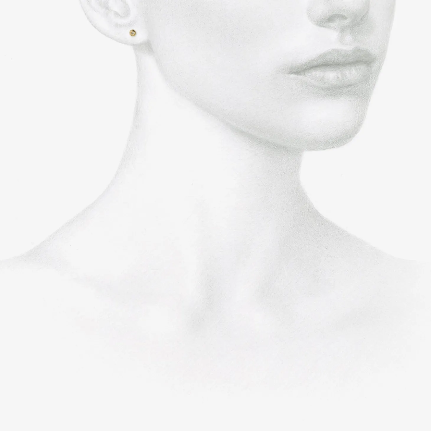 14k yellow gold & diamond medium blossom studs