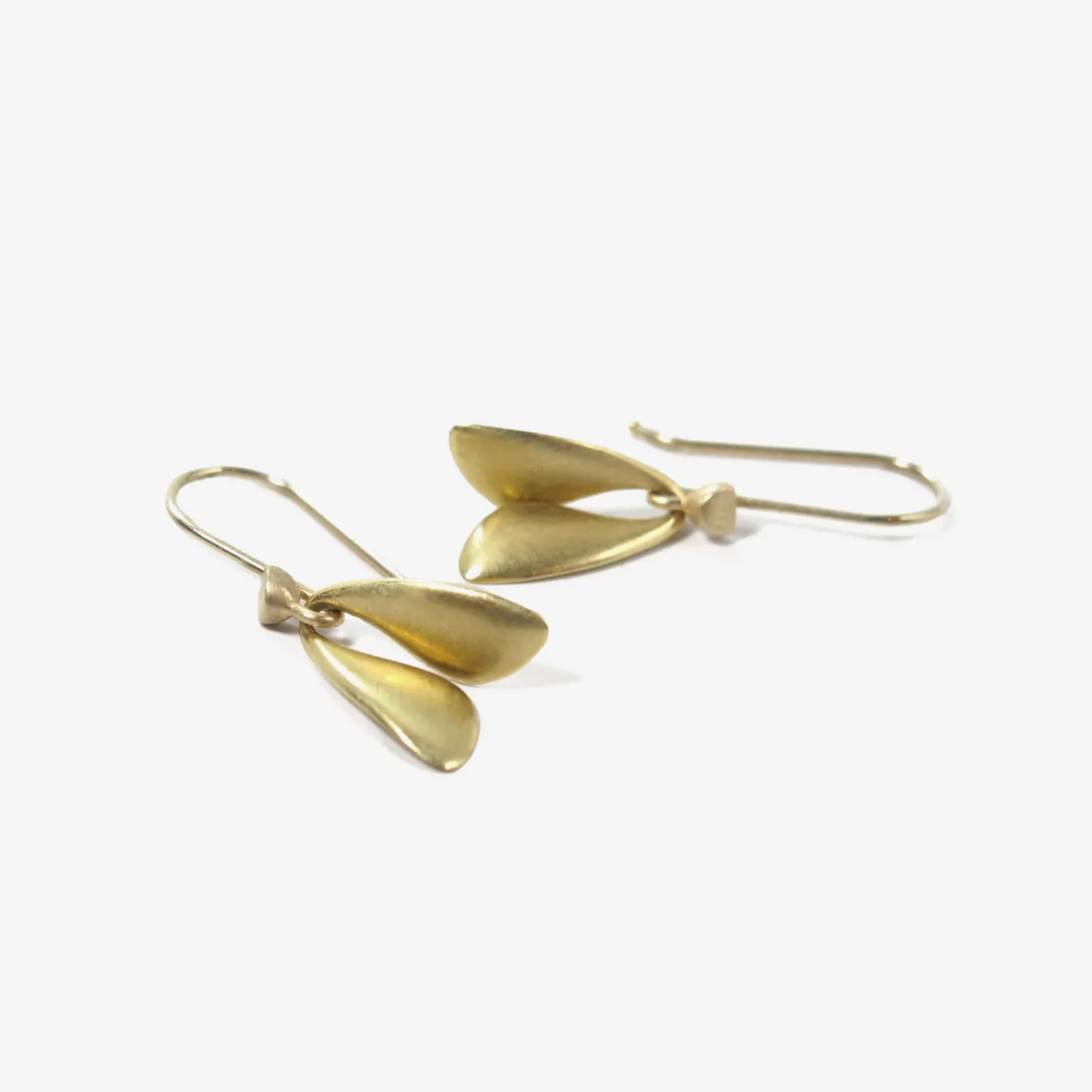 18k yellow gold fly wings