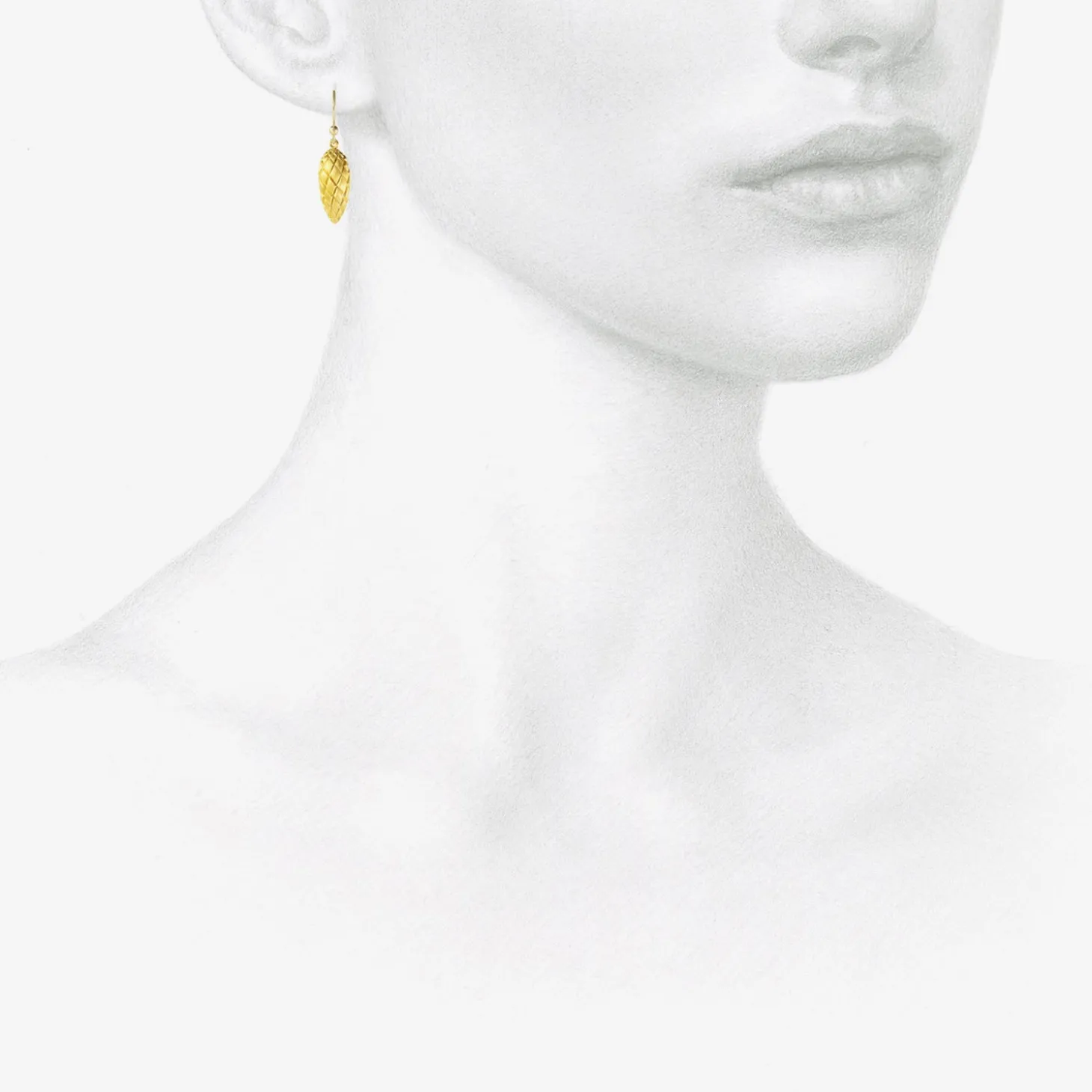 24k yellow gold plated pinecones