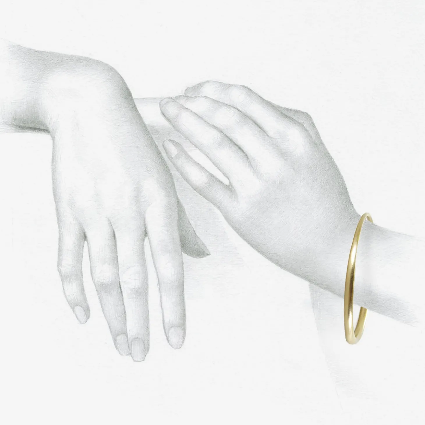 14k yellow gold skinny bangle