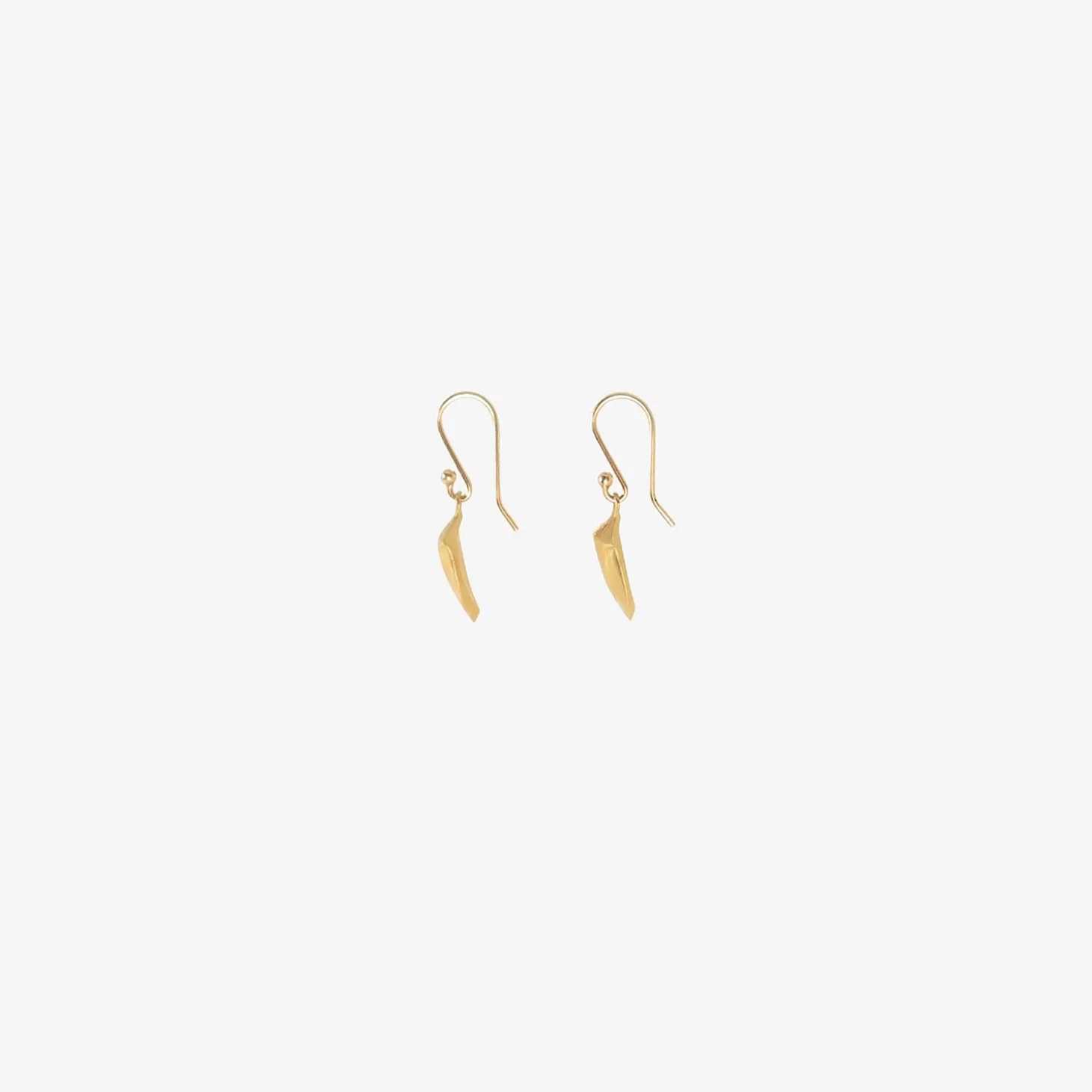 18k yellow gold stink bug earrings