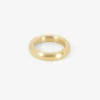 18k yellow gold stout band, size 6 1/2