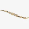 one-of-a-kind square dendrite bracelet with aquamarine, sapphire, kyanite, mother of pearl & goldstone