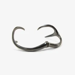 oxidized bronze antler cuff