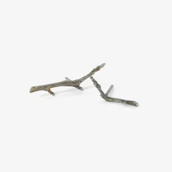 silver small branch studs