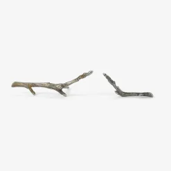 silver small branch studs