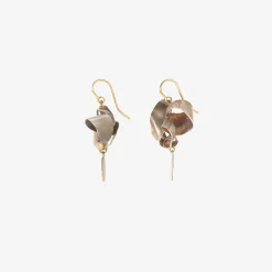 sterling silver & 18k tangled earrings