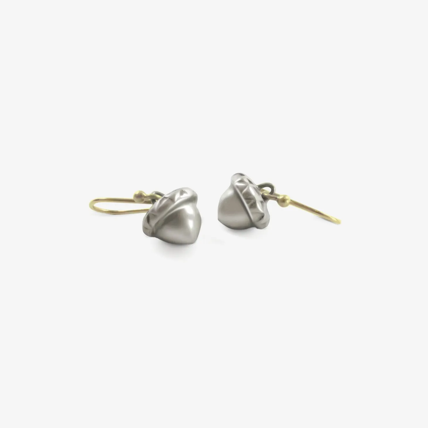 sterling silver acorn earrings