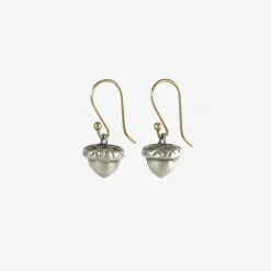 sterling silver acorn earrings