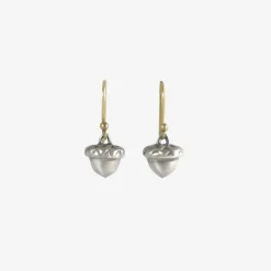 sterling silver acorn earrings
