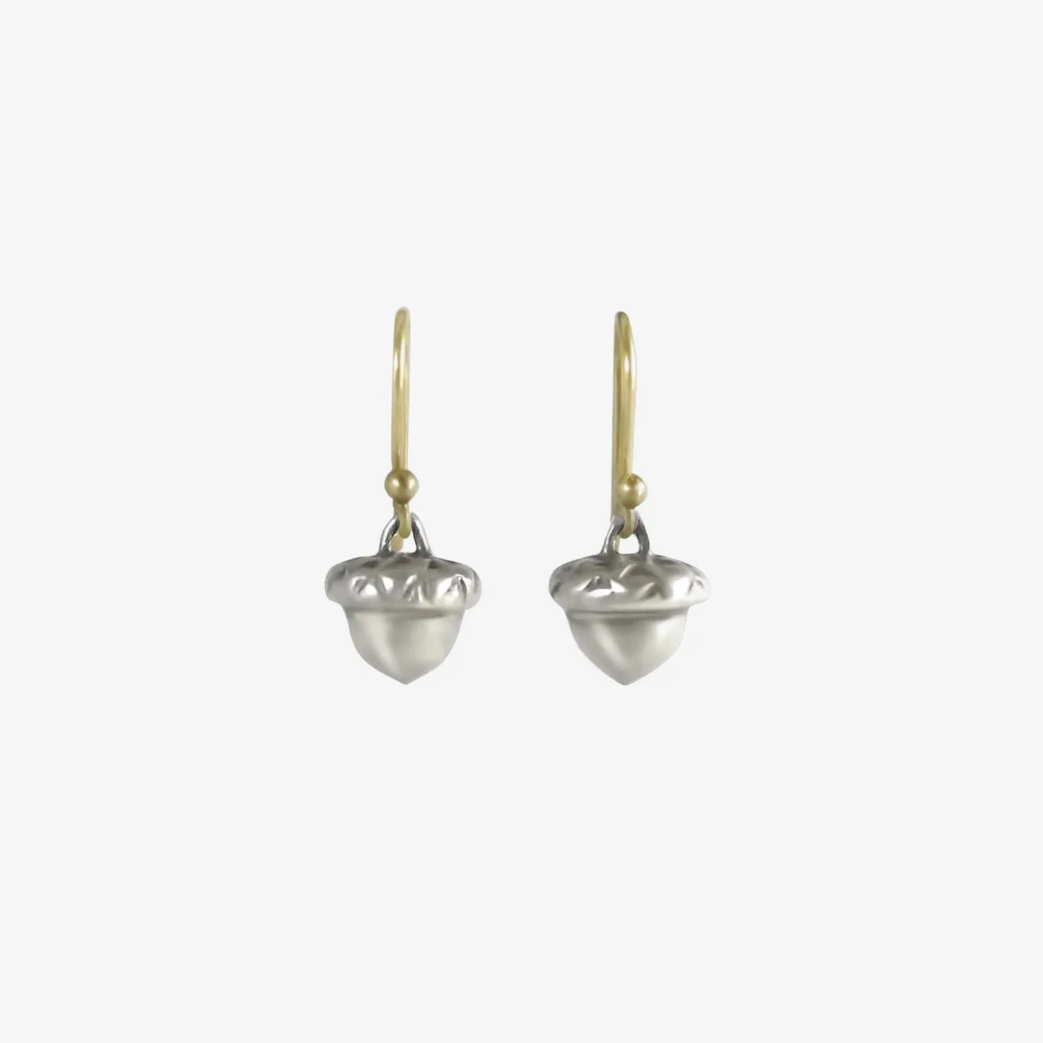 sterling silver acorn earrings
