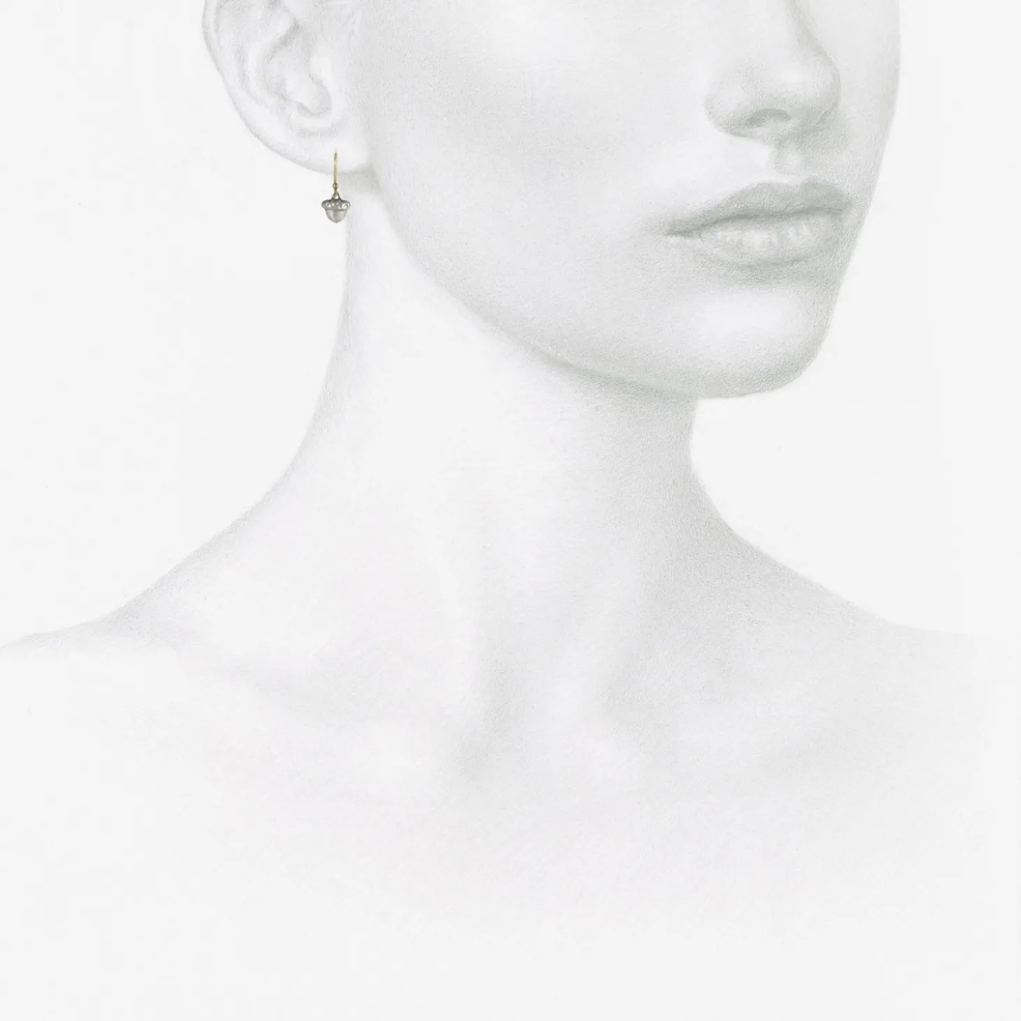 sterling silver acorn earrings