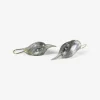 sterling silver bird head earrings