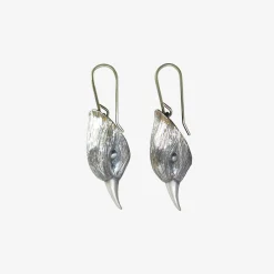sterling silver bird head earrings