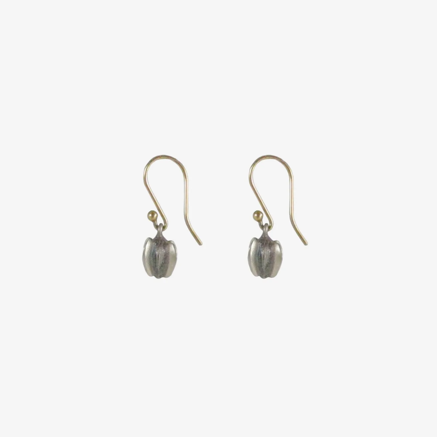 sterling silver buckwheat earrings