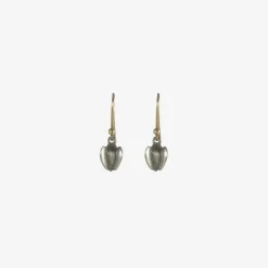 sterling silver buckwheat earrings