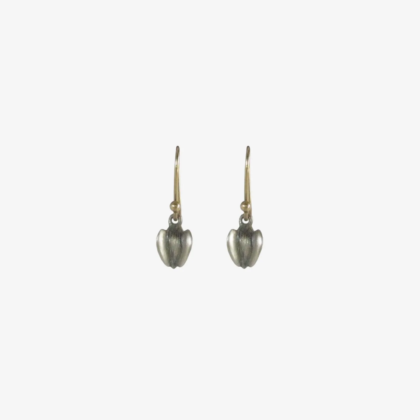 sterling silver buckwheat earrings