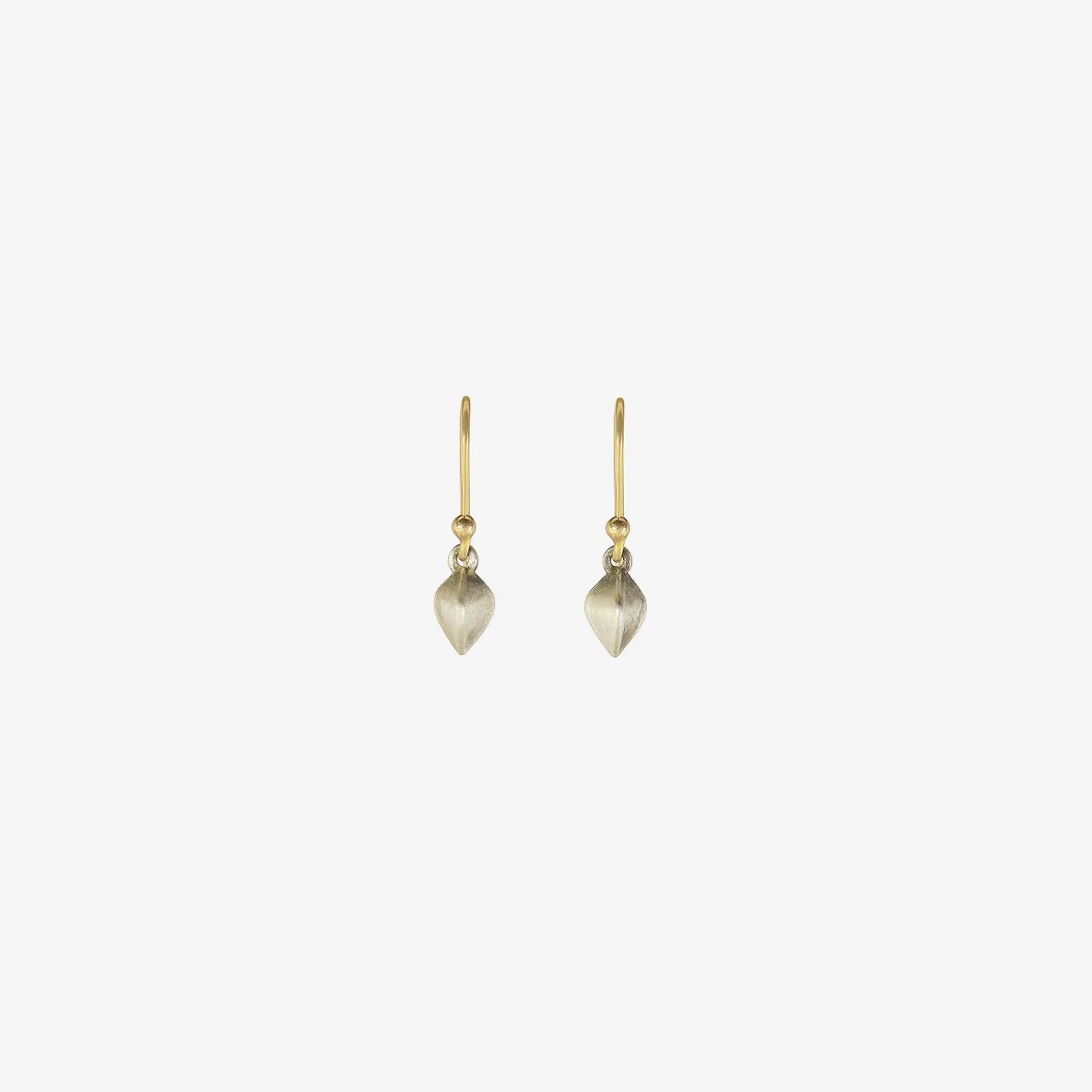 sterling silver buckwheat groat earrings