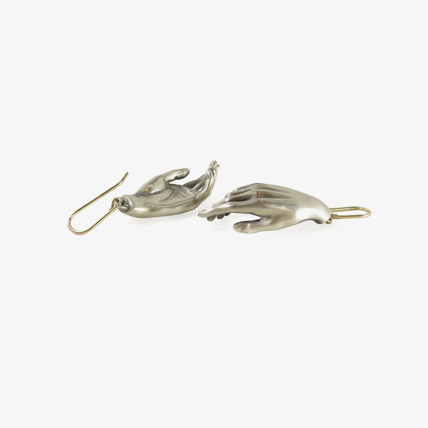 sterling silver hand earrings