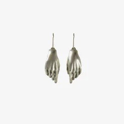 sterling silver hand earrings