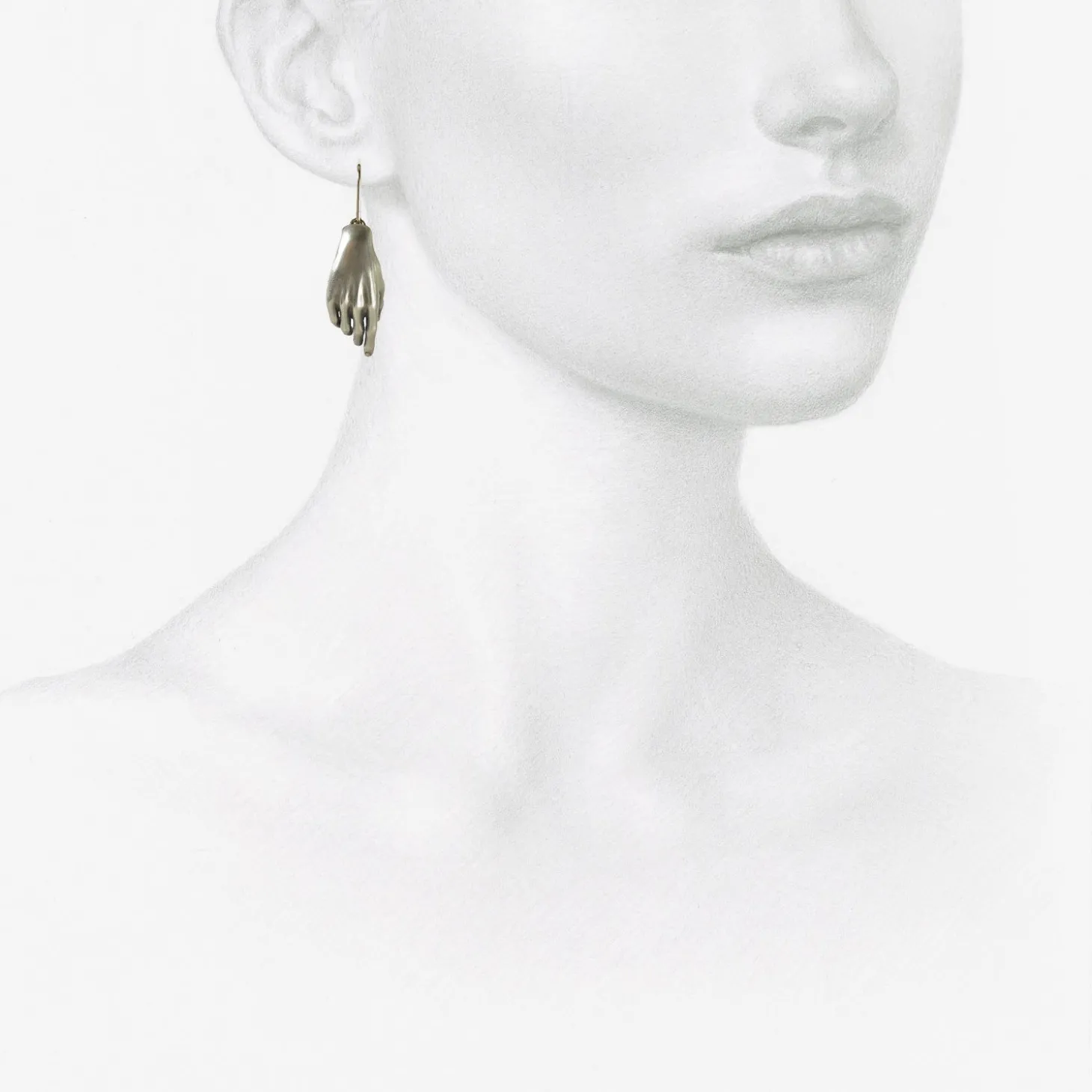 sterling silver hand earrings