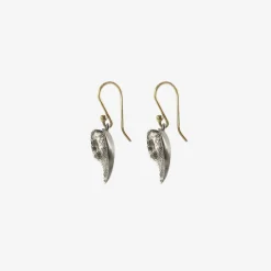 sterling silver ivy leaf earrings