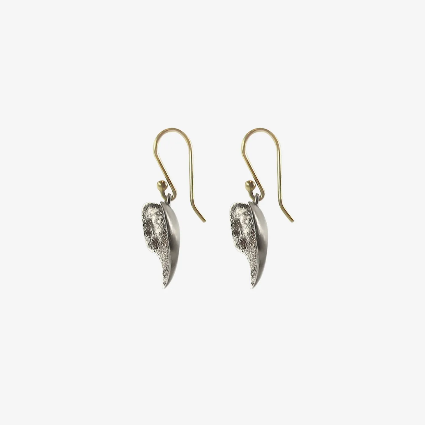 sterling silver ivy leaf earrings
