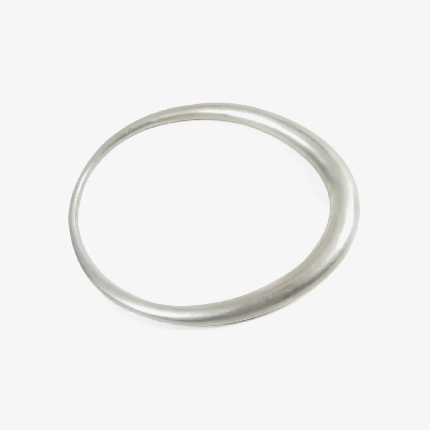 sterling silver oval bangle