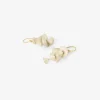 sterling silver small 4-tiered neo-geo earrings
