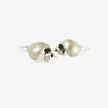 sterling silver snail shell earrings
