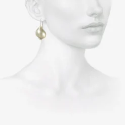 sterling silver snail shell earrings