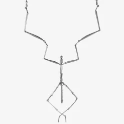 sterling silver stick bug necklace