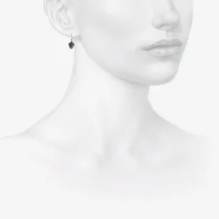 sterling silver tiny walnut earrings