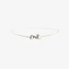sterling silver two snail shell necklace, 17"